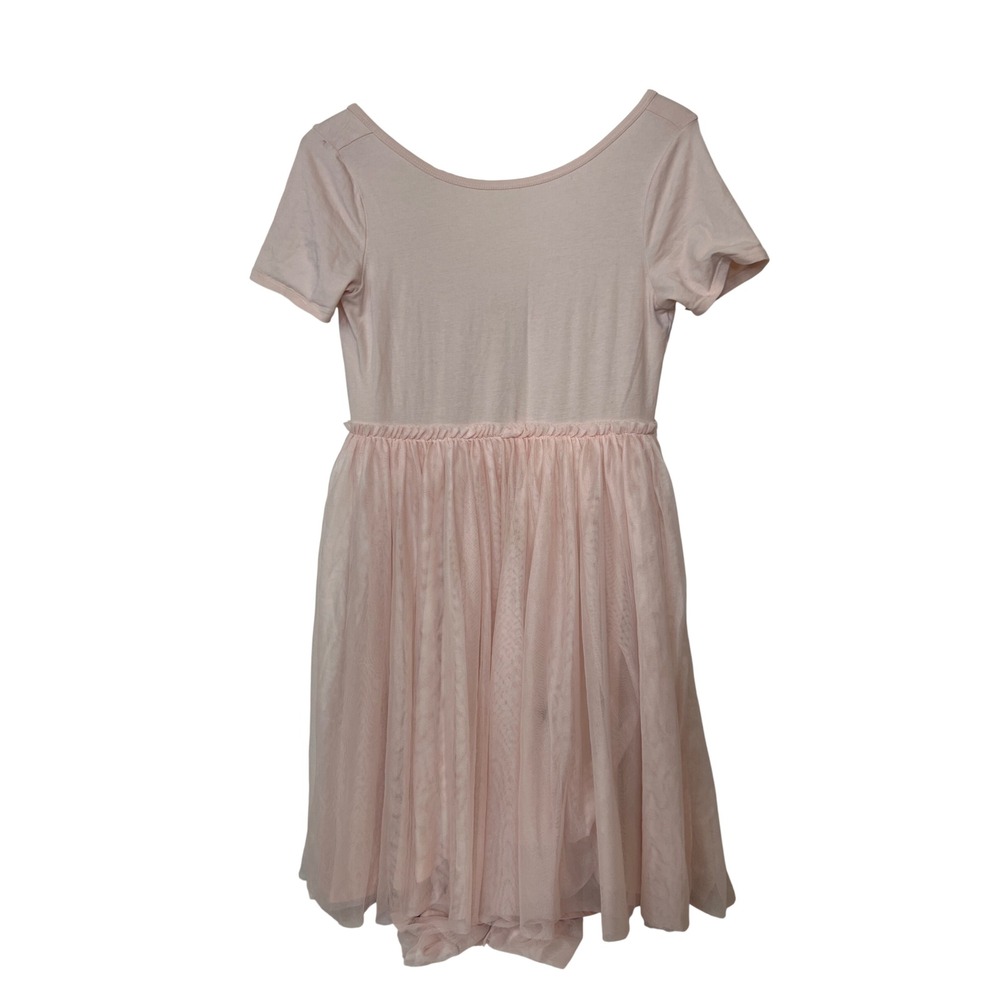 Tea Collection Girls Blush Pink Tutu Dress SZ 12 Cotton Tulle Skirt Ballet